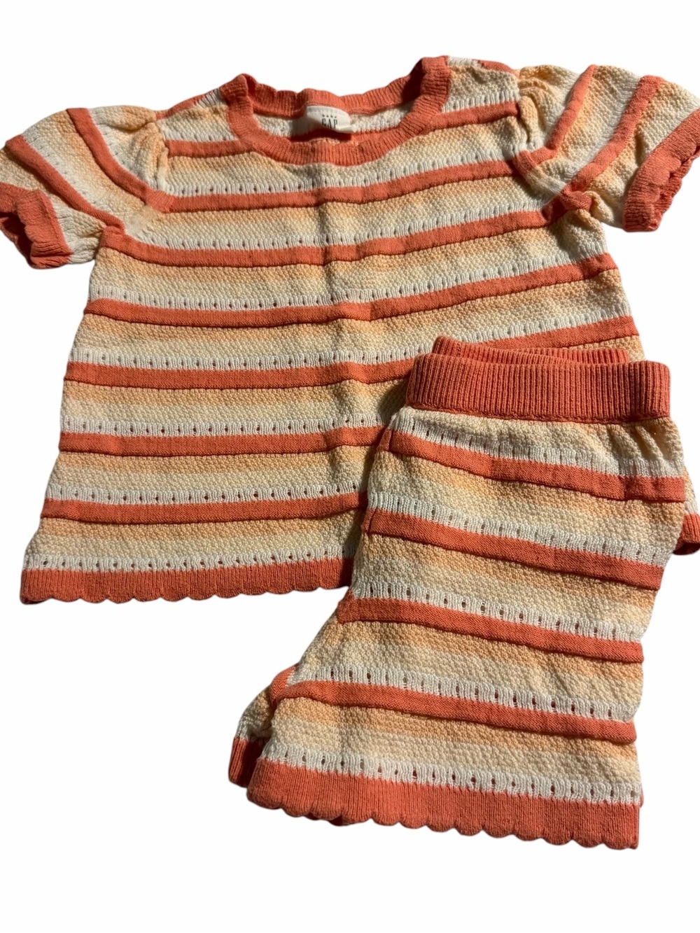 Gap Knit Shorts Set Size 18-24 months